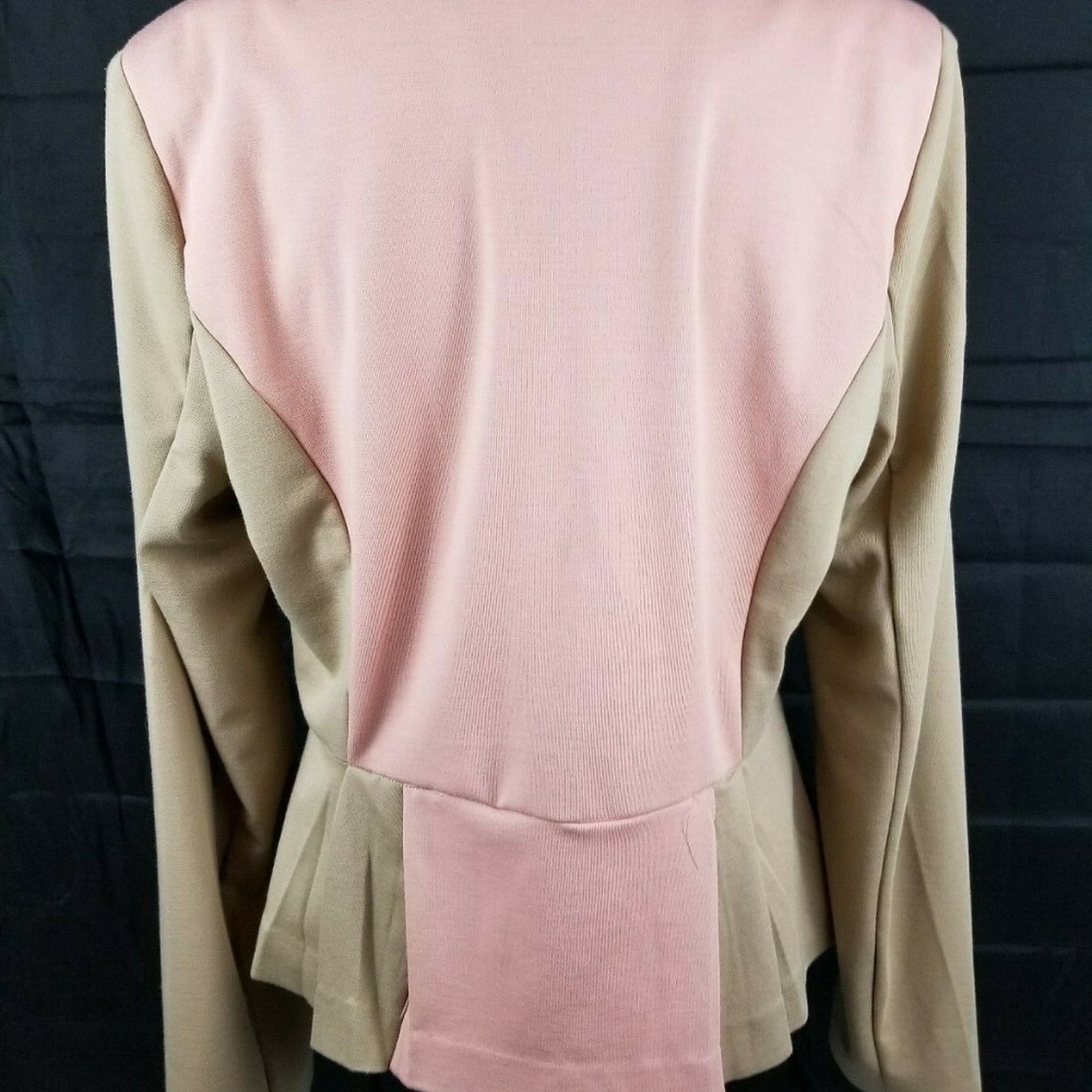 WD.NY Women's Zip Jacket Long Sleeve Pink & Tan, S - Picture 8 of 8